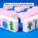 Pink American Mahjong Set 166 Mahjong Tiles 1.2-inch American Mahjong Game Set