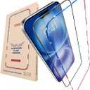 2 x Screen Protector for IPhone 15/16- Tempered Glass Screen Protector for IPhone 16/15 with Frame US FLag Color and Black - Full Screen Coverage 9H - Easy Installation (2 Pack)