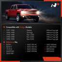 A-Premium Headlight Switch Compatible with Dodge Durango 1998, Ram 1500 2500 3500 Pickup 1998, Dakota 1997-1998 & Jeep Cherokee 1994-1996, Without Fog Lights, Replaces 68148078AA 88924264