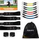 XCELER8 Bands Speed and Agility Training Resistance Bands for All Sports | Includes Ankle Straps | Training Videos | Fast Sprinting, Explosive, Agile, Strength, Endurance
