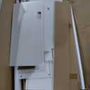 Vanity with 12 Drawers & 2 RBG Lights Cabinets, Makeup Vanity with Mirror and Lights, Vanity Desk with Power Outlet, Tempered Glass Top, Ample Storage, Dressing Table for Bedroom, White