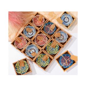 12 Pcs 3.3 Inches Small Ceramic Bowls Wedding Favors for Guests Bulk Mexican Salsa Bowl Dipping Boho Pottery Dishes for Bridal Shower Gifts Rustic Souvenirs