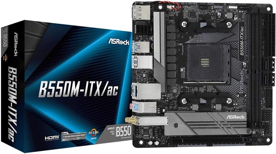 ASRock B550M-ITX/AC Supports 3rd Gen AMD AM4 Ryzen / Future AMD Ryzen Processors motherboard Mini ITX