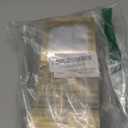 ANZNKU 100 PCS Resealable Mylar Bags with Frosted Clear Window Packaging Bags Foil Pouch Zipper Bag for Food Self Sealing Storage Supplies (3.14x5.11, Light Gold)