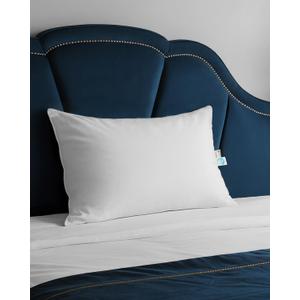 finbuco 750 Fill Power White Goose Down Pillow Standard Size - for Back, Side & Stomach Sleepers | Hotel Quality with Pillowcase for Home, Travel, Dormitory & Guest Room | 1 Pack, 20x26 Inch