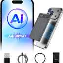 Magnetic AI Voice Recorder-73H Battery, Transcribe&Summarize with AI Noise Cancellation, USB-C Charge Recording Device, 64GB Audio Recorder for Lectures, Meetings, Calls, Interviews, 112 Languages
