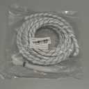 Elecan 18 AWG 9-Conductor Speaker Wire Cable 25 Ft White, 4-Channel Shielded Twisted Pair Stranded Copper Primary Low Voltage Remote Speed Wire,Ultra-Flex&Braided for Trailer Car Marine Audio+15 Ties