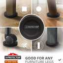 Felt Furniture Sliders for Hardwood Floors X-PROTECTOR 16 PCS 3 - Furniture Slider with Unique Design - Heavy-Duty Furniture Movers for Hard Surfaces - Felt Sliders - Move Your Furniture Easily!