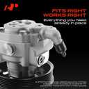 A-Premium Power Steering Pump, with Pulley, Compatible with Volvo XC90 2005 2006 2007 2008 2009 2010 2011, 4.4L Gas