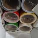 Skyygemm 6 Rolls Bulletin Board Paper Rolls,4 x 24 ft,Rainbow