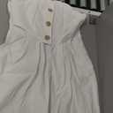 SHINFY Women Summer Strapless Wide Leg Jumpsuits Loose Casual Off Shoulder Tube Top Sexy One Piece Romper (Large, White)