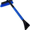 2 x 26" Snow Brush & Ice Scraper for Car Windshield and Window | 2 - in - 1 Winter Tool with Premium Bristles for Cars/SUVs/Trucks  Rotating Head, Heavy - Duty ABS | Ergonomic Foam Grip (FrostHug Blue)