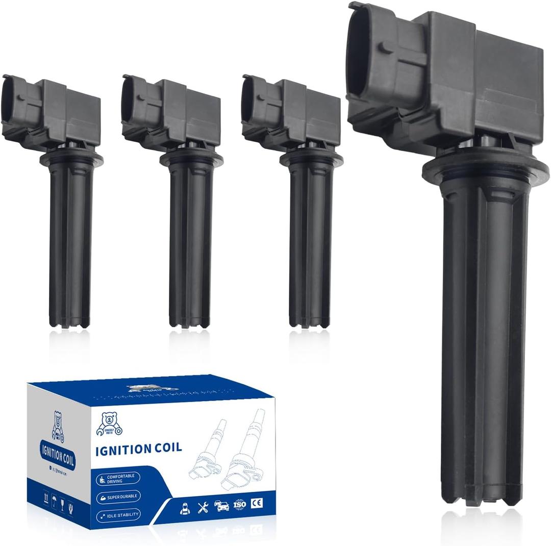 Ignition Coil Pack UF526 Replacement for 2007-2008 Cadillac Bls 2007 2008 for Saab 2003-2011 9-3 9-3X 2004 2005 2006 2009 2010 2.0L L4 Replaces DMB1103 5C1423 H6T60371 5C1423 Set of 4