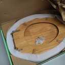 Toilet Seat, Solid Wood, Rubber Wood, High Gloss Finish, PIKLiDS (Elongated)