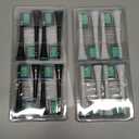 Replacement Heads Compatible with Sonicare Toothbrush, Replacement Brush Head for Philips Sonicare Electric Toothbrush 4100 5100 6100 9900 C2 W3 and More Click-on Handles (8white+8black) (1 Count (Pack of 16))