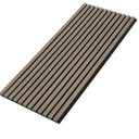 FCWVP Acoustic Slat Wood Wall Panels for Interior Wall Decor | 3D Wall Panel | Soundproof Paneling | Set of 2-43.3IN Height-Walnut
