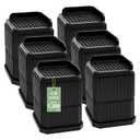 EleganceX Furniture Risers 6 Pack - Couch Risers 2" to 4" Height Lift for Bed, Sofa,DeskTable,Refrigerator, Washing Machine |Easy Storage & Cleaning,Anti-Slip Design Supports Up to 1200lbs