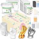 Noosuna Baby Hand and Foot Casting Kit (4 Pack), 3D Moulding Gift Set, Multiple Accessories, Baby Casting Kit for Babies 09 Months Old, Baby Shower, New Mom Gift, Souvenir