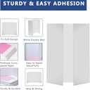 Rsgift 4 Pcs 26x16.5 inches Medium Trifold Poster Boards with Double Sided Tapes and Cardboard, Corrugated Display Boards, Professional Presentation Boards for School Project, Exhibitions