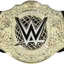 Mattel WWE Championship Title, World Heavyweight Championship Role-Play & Costume Piece, Leather-Like Belt 3+ Feet with One-Time Adjustment