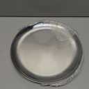 4 PCS 10 Inch Stainless Steel Plates, Round Metal Dinner Plate, Stainless Steel Dinner Dishes for Parting, Outdoor Camping, Salad, Fruit, Silver