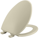 Bemis 7300SLEC Slow Close Toilet Seat, Easy Clean Hinges and Durable Plastic Seat, Made in USA, Elongated, Bone