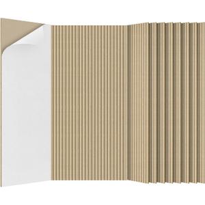 10 Pack Acoustic Panels,47.2x23.6x0.4 inch Acoustic Wall Panels,Large Soundproof Panels,Self-Adhesive Sound Proof Panels for Walls,Acoustic Treatment for Recording Studio&Office,Camel