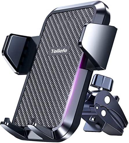 TOLLEFE Car Phone Holder, [Thick Cases Friendly] Car Phone Holder Mount, Hands-Free Phone Mount for Car Fit for iPhone for Samsung and Smartphone