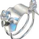 Kuriyama SDBCR-2 Tiger Clamps Spiral Double Bolt Clamps for CountercLockwise Helix Hoses, Zinc Plated Carbon Steel, 2"