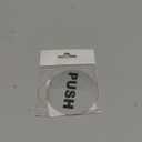 Pair of Push & Pull Adhesive Door SignsG eneric Door Sign for business, restaurants, bars, hotels, schools, cafe (Silver) - Small Size, 2.75" diameter