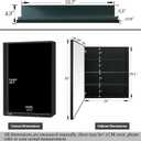 24x30 Inch Medicine Cabinet with Mirror - Recessed/Surface Mount Farmhouse Bathroom Storage Cabinet, Single Door Rust-Resistant Vanity Mirror Cabinet, Brush Black