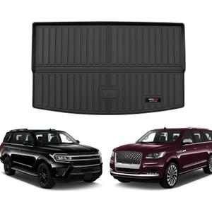 for 2018-2024 2025 Ford Expedition Max/Lincoln Navigator L Cargo Mats Trunk Liner All Weather TPE Rubber Protection (Cargo Liner-Only for MAX Or L)