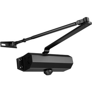 Door Closers Commercial Heavy Duty Automatic Door Closer Residential Grade 3 Spring Hydraulic Door Closer, 6.88" x 1.5" Small, Black