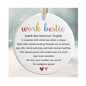 Coworker Ornament - Christmas Coworker Gifts - Appreciation Gifts for Work Bestie