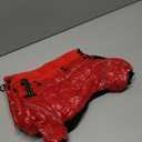 AOFITEE Dog Coat, Waterproof Dog Jacket for Winter, Warm Fullbody Dogs Snowsuit, Winter Coat for Small Dogs, Zip Up Pet Puffer Jacket Fleece Vest, Outdoor Reflective Pet Coats, Christmas Red, M 