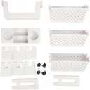 Movable Bookshelf, Removable Bookshelf 5 Tiers Space Saving White Wide Application Rotatable For Classroom