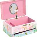 Giggle & Honey Musical Ballerina Jewelry Box for Girls - Kids Dancing Ballerina Music Box with Mirror, Ballet Gifts for Little Girls, Jewelry Boxes, Childrens Birthday Gift, Ages 3-10,Twirling Ballerina