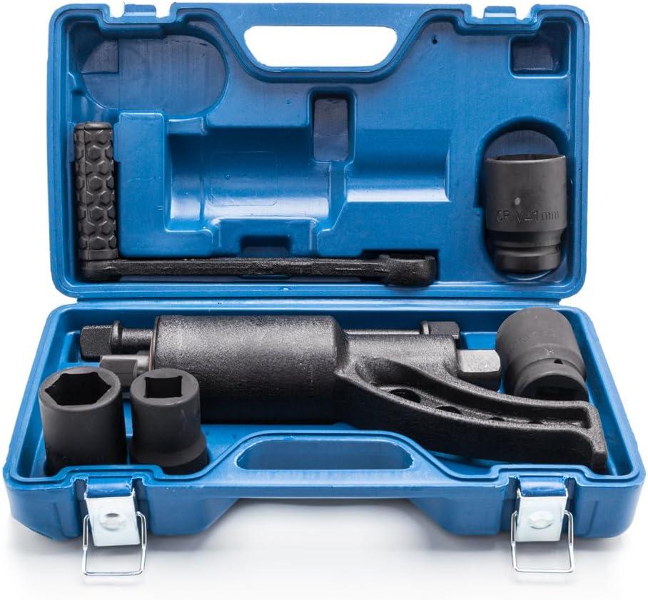 Werhoo 1:64 Torque Multiplier Wrench, 1 Inch Drive, Heavy Duty, 3,688 ft/lbs (4800 N/M) - Includes 4-Piece Cr-v Socket Set