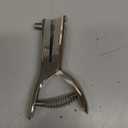 Chumia 1 Pcs Heavy Duty Hole Punch 2" Long Reach 3/8 Inch Paper Single One Hole Puncher Deep Throat Reduced Effort Hand Held Alloy Punch for ID PVC Cards 5 Inch Tall 25 Sheet Capacity