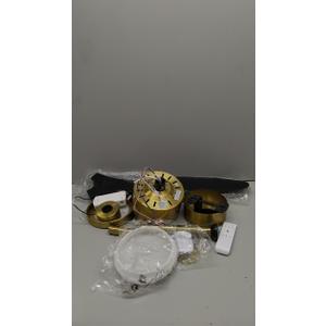 52 Inch Modern Gold Black Ceiling Fans with Lights and Remote, 6-Speed Reversible DC Motor, 3 ABS Blades, 3-Color Led Light, 2 Downrods, Industrial Indoor Ceiling Fan Light Fandeliers for Bedroom