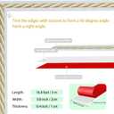 Flexible Molding Trim Wall Trim, 16.4 Feet Self Adhesive Peel and Stick Molding Ceiling Molding, Cabinet Border, Mirror Frame Trim Wall Trim for Home Decor Wall Molding & Trim (White and Gold)