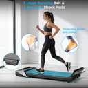 Walking Pad Treadmill for Home - Under Desk Walk Pads with Remote Control Mini Running Portable Electric Machine Adjustable Slim Compact with 0.6-4.0MPH Max up 220 Lbs Modes for Office Small Spaces