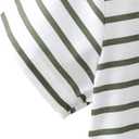 SOLY HUX Toddler Girl's Striped Print Short Sleeve Tee Shirts Heart Crewneck Cute Summer Tops (White)