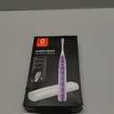 Oclean Electric Toothbrush for Adults, 150 Days Battery Life Electric Toothbrush, USB Rechargeable Sonic Travel Toothbrush with 6 Brush Heads & Travel Case, 5 Modes and Smart Timer, Purple