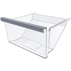UPGRADED W11162446 Refrigerator Crisper Drawer Compatible with Whirlpool Refrigerator Drawer Replacement W11046495 Whirlpool Drawer Replacement WRS325SDHZ08 WRS321SDHZ01, WRS315SDHM08 Fridge Drawer