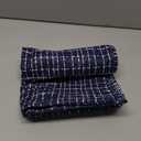 EMEMA Outdoor Waterproof Throw Pillow Covers Pack of 2 18x18 Inch Weaving Texture Outside Decorative Cushion Covers for Garden Patio Tent Balcony Bench Tent Couch Sofa Navy