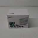 uahpet Cat Water Fountain, Wireless & Battery Operated 2L/67oz Pumpless Automatic Pet Fountain with Motion Sensor, Food-Grade ABS Tray, Easy to Clean Water Dispenser for Cats