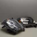 Nilight Headlight Assembly for 2005 2006 2007 2008 2009 2010 2011 Toyota Tacoma Replacement Headlamp Black Housing Amber Reflector