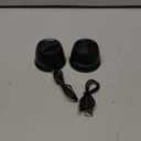 G200 Magnetic Bluetooth Speaker, Wireless Portable Mini Speaker with RGB Light, Strong Magnetic Base & Phone Stand, 2-Inch Mini Stereo Sound for Home, Outdoor, Travel, Party, Two-Pack in Black