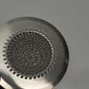 TRAPMATE Shower Drain Hair Catcher, 4.4" Easy Clean Bathtub Drain Hair Catcher, Anti-Slip Bath Tub Drain Protector, Upgraded 304 Stainless Steel Shower Sink Drain Cover for Bathroom (Patented Product) (Silver)